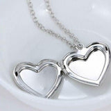 Luminous Glow Heart Photo Locket Necklace