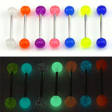Glowing Barbell Tongue Rings