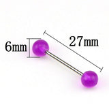 Glowing Barbell Tongue Rings