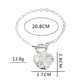 Luminous Silver 3-D Heart Glow Bracelets (3 Colors Available)