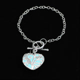 Luminous Silver 3-D Heart Glow Bracelets (3 Colors Available)