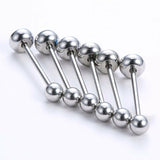 Stainless Cheetah Barbell Tongue Rings (6 colors available)