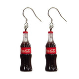 Retro 3-D "Coca-Cola" Bottle Novelty Earrings