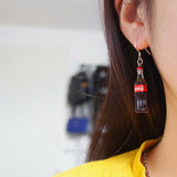 Retro 3-D "Coca-Cola" Bottle Novelty Earrings