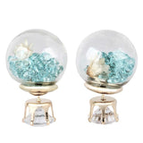 Double-Sided Glass Ball Stud Earrings (6 Styles Available)