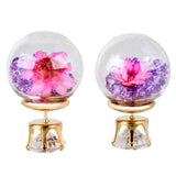 Double-Sided Glass Ball Stud Earrings (6 Styles Available)