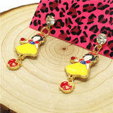 Snow White Apple Dangle Earrings