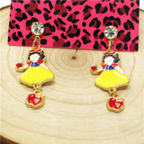 Snow White Apple Dangle Earrings