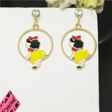 Baby Snow White in Hoop Earrings