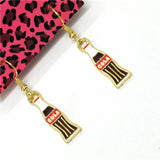 Retro "Cola" Bottle Earrings (2 Styles Available)