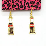 Retro "Cola" Bottle Earrings (2 Styles Available)