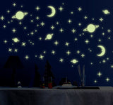 Luminous Solar System Galaxy Glow In The Dark Wall Decals