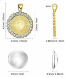 "It's a Wonderful Life"  Rhinestone Cabochon Necklace