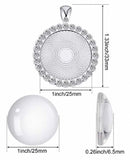 "FROZEN" Classic Fairytale Rhinestone Cabochon Necklace