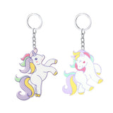 White Rainbow Acrylic Unicorn Keychains (2 Styles Available)