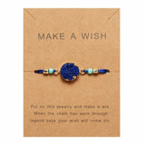 Make A Wish Natural Stone Center Bracelet