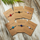 Make A Wish Natural Stone Center Bracelet