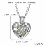 Luminous Glow "Love" Heart Necklace