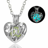 Luminous Glow "Love" Heart Necklace