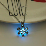 Luminous Glow Snowflake Necklace