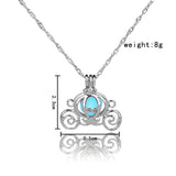 Cinderella Pumpkin Coach Luminous Glow Necklace (3 Colors Available)