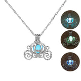 Cinderella Pumpkin Coach Luminous Glow Necklace (3 Colors Available)
