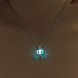 Cinderella Pumpkin Coach Luminous Glow Necklace (3 Colors Available)