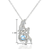 Ariel Luminous Glowing Mermaid Necklace (3 Colors Available)