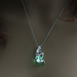 Ariel Luminous Glowing Mermaid Necklace (3 Colors Available)