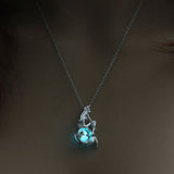Ariel Luminous Glowing Mermaid Necklace (3 Colors Available)