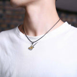 Stainless Steel Electric Guitar Necklace (2 Colors Available)