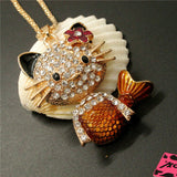 Hello Kitty Mermaid Necklace (Brown)
