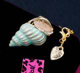 Mint Green Conch Seashell Necklace