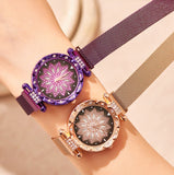 Dazzling Rhinestone Adjustable Mesh Strap Watch (2 Colors Available)