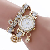 Sparkling Bling "LOVE" Wrist Wrap Charm Watch (3 Colors Available)