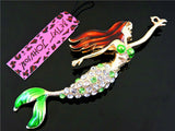 Ariel Reaching For Surface Necklace- Green