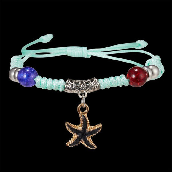 Seagreen Rope Starfish Bracelet