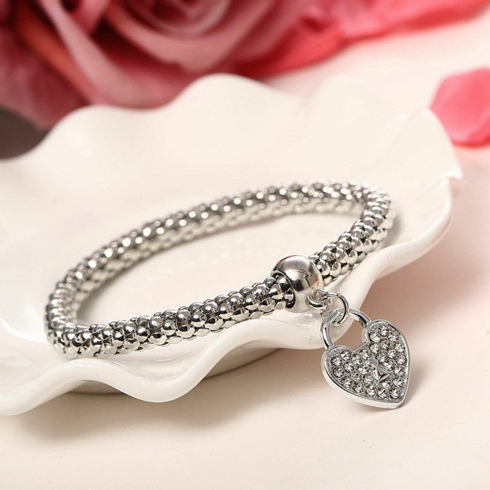 Pandora Bracelet Heart Lock Bracelet