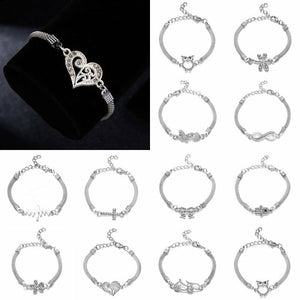 Adjustable Silver Stainless Steel Bracelets (6 Styles Available)