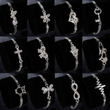 Adjustable Silver Stainless Steel Bracelets (6 Styles Available)