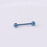 Stainless Steel Barbell Tongue Rings (4 Colors + 2 Sizes Available)