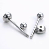 Stainless Cheetah Barbell Tongue Rings (6 colors available)