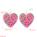 Rhinestone Sparkle Cheetah Heart Earrings (2 Colors Available)