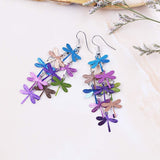 Colorful Dragonfly Bunch Earrings
