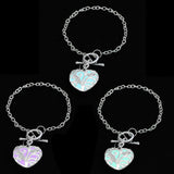 Luminous Silver 3-D Heart Glow Bracelets (3 Colors Available)