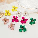 Peony Flower Stud Earrings (6 Colors Available)