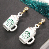 Starbucks 3-D Coffee Mug Earrings