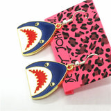 Cartoon JAWS Shark Earrings