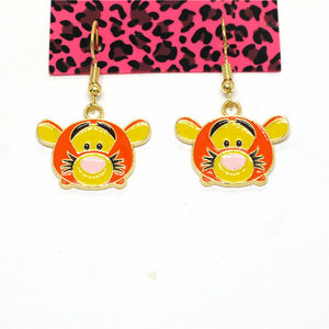 "Pooh and Friends" Tigger Face Earrings