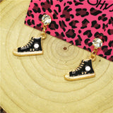 Black Converse Sneaker Earrings